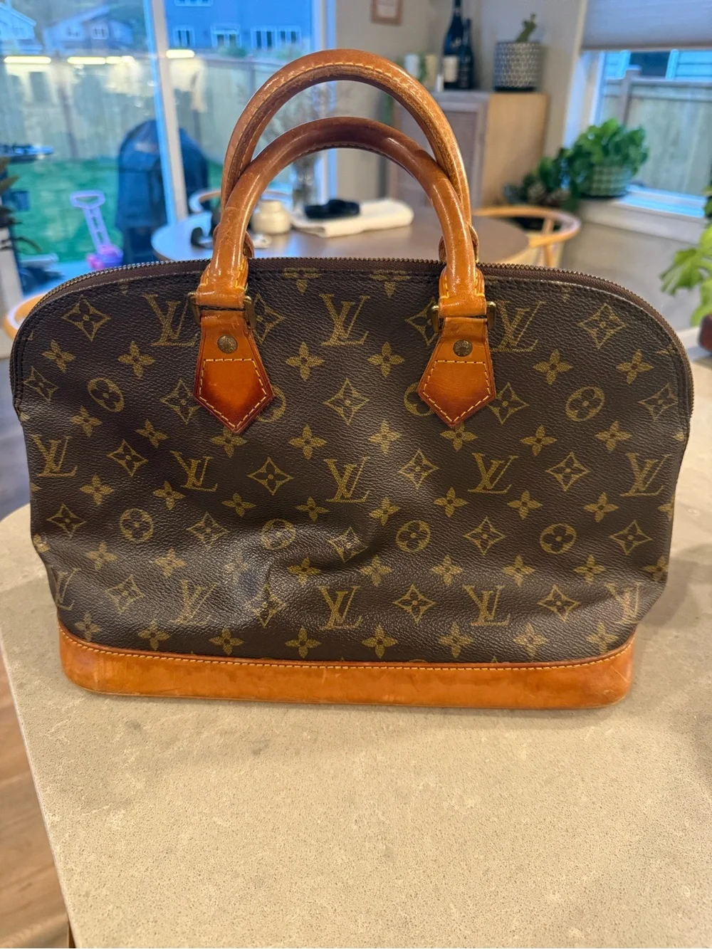 Louis Vuitton Monogram Alma Shoulder Bag in Brown and Tan